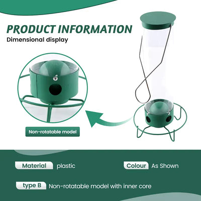 Squirrel Proof Bird Feeder with Multi-Feeding Ports