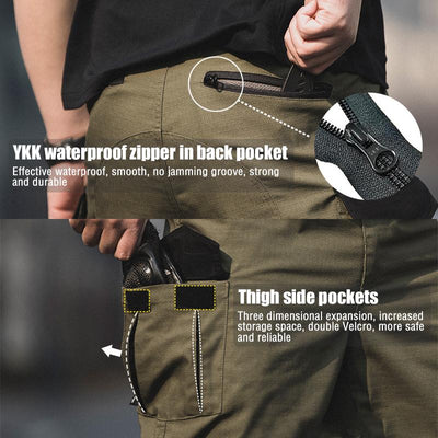 Archon Men’s Urban Waterproof Outdoor Ripstop Cargo Pants