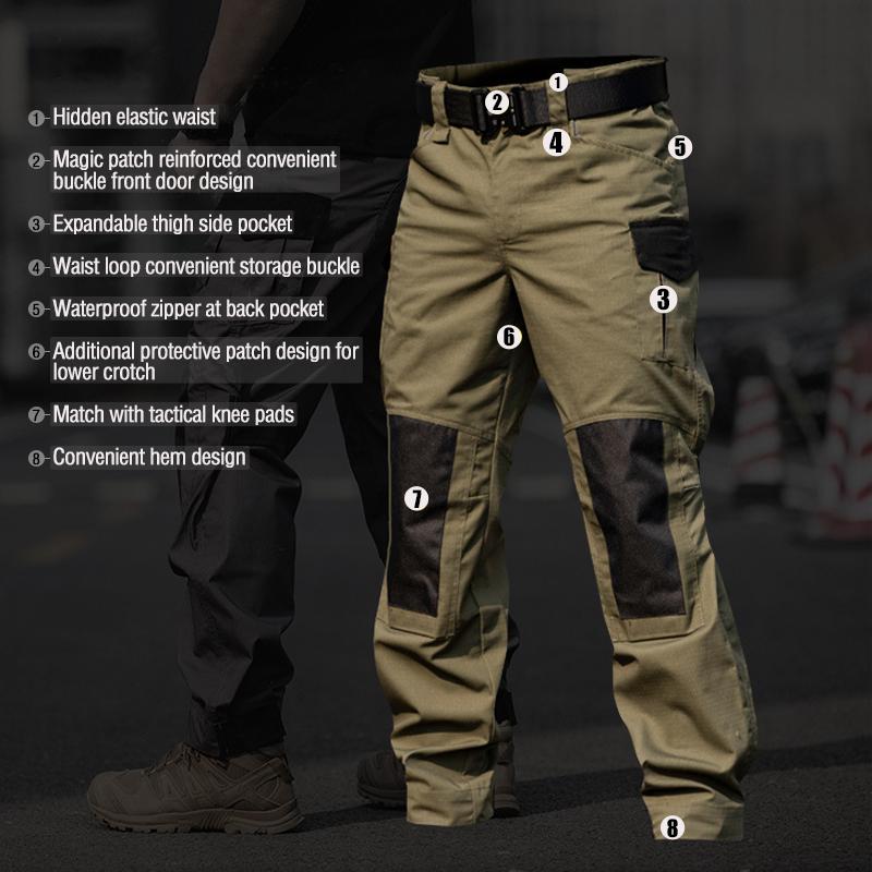Archon Men’s Urban Waterproof Outdoor Ripstop Cargo Pants