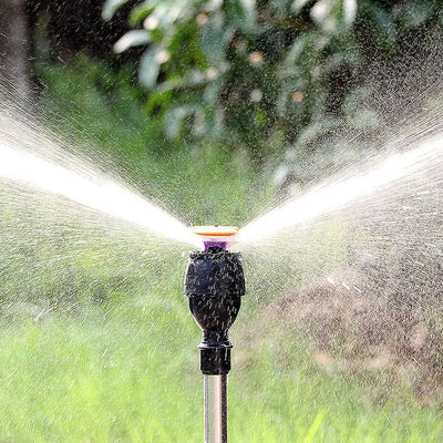 Automatic Rotating Garden Sprinkler with Adjustable Tripod - Efficient Lawn Watering System