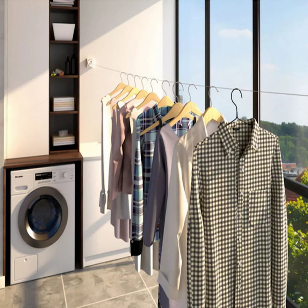 Stainless Steel Retractable Invisible Clothesline