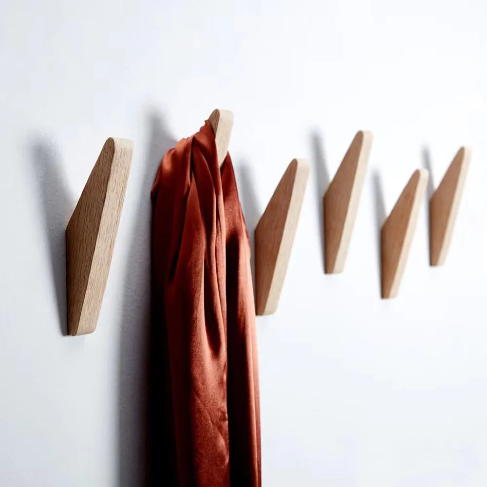 Wooden Coat Hook and Decorative Holder