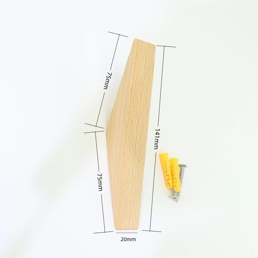 Wooden Coat Hook and Decorative Holder